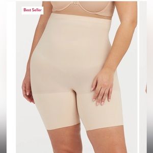 SPANX Power Series Shorts MEDIUM Beige NWOT